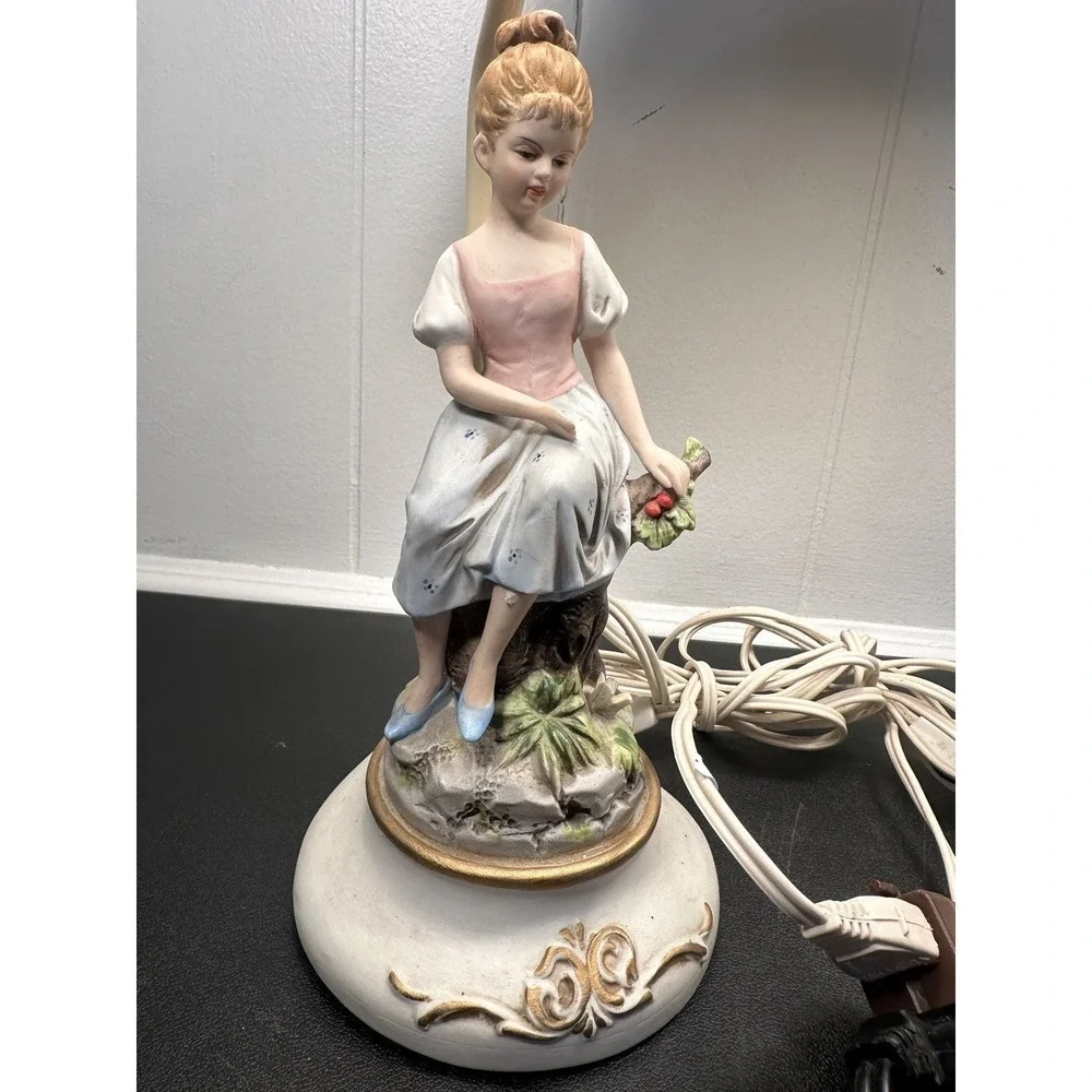 Lennile Ardelt‎ Boy and Girl Porcelain Lamps Pair